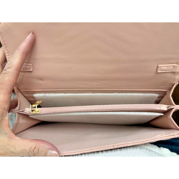 Studio BADGLEY MISCHKA QUILTED CONVERTIBLE CROSSBODY BAG BLUSH PINK Gold NWT $99 - Picture 6 of 9